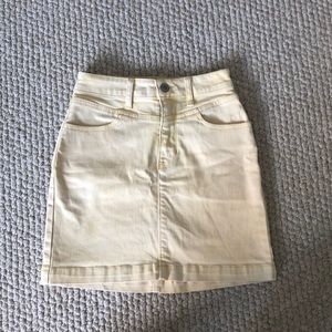 Hollister denim mini skirt